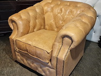 Fauteuil chesterfield, charleston, bruin - afbeelding 3 van  7