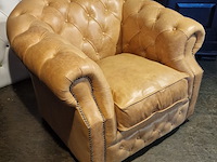 Fauteuil chesterfield, charleston, bruin - afbeelding 6 van  7