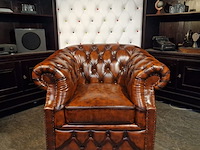 Fauteuil chesterfield, charleston, bruin - afbeelding 2 van  4