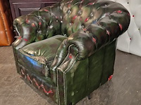 Fauteuil chesterfield, chesterfield, groen - afbeelding 2 van  4