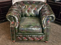 Fauteuil chesterfield, chesterfield, groen - afbeelding 3 van  4
