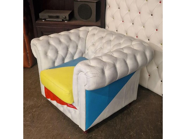 Fauteuil chesterfield, chesterfield, meerkleurig - afbeelding 3 van  5