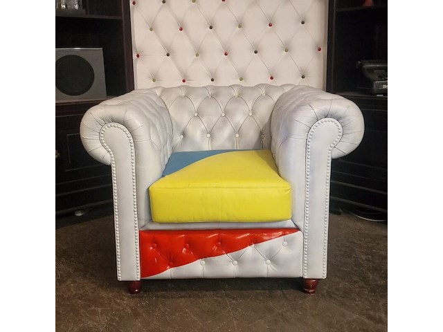 Fauteuil chesterfield, chesterfield, meerkleurig - afbeelding 4 van  5