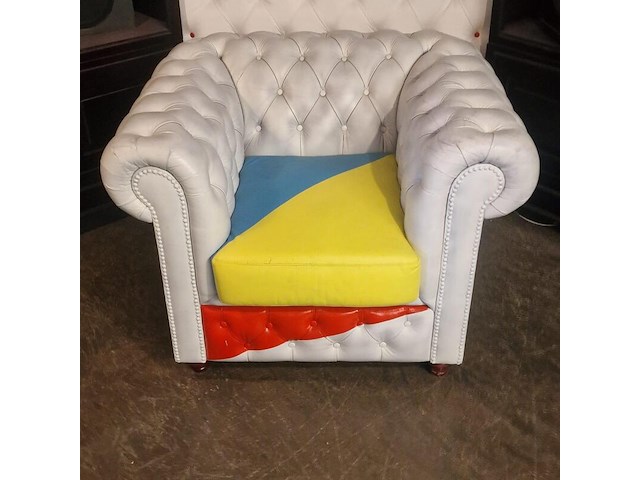 Fauteuil chesterfield, chesterfield, meerkleurig - afbeelding 5 van  5