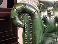 Fauteuil chesterfield, club chair, groen - afbeelding 2 van  5