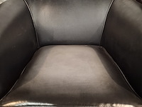 Fauteuil chesterfield, club chair, zwart - afbeelding 4 van  5