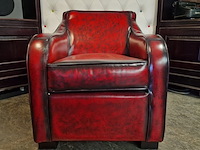 Fauteuil chesterfield, crawley, rood - afbeelding 1 van  4