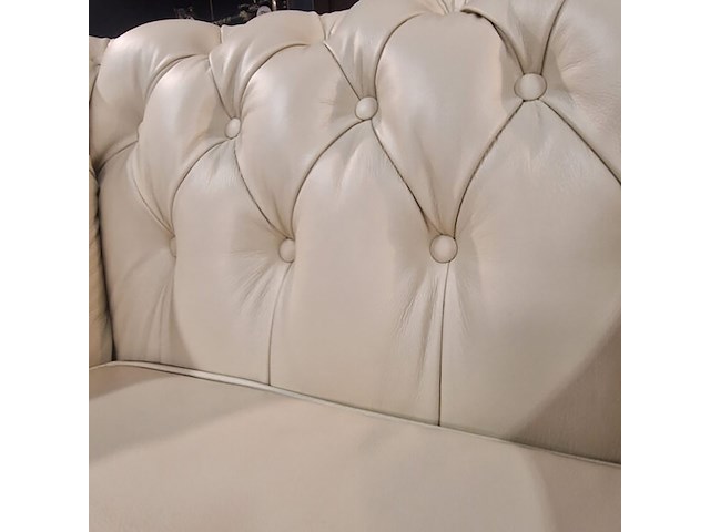 Fauteuil chesterfield, cresswell, creme - afbeelding 4 van  4