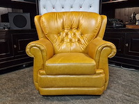 Fauteuil chesterfield, haeck, bruin - afbeelding 5 van  5