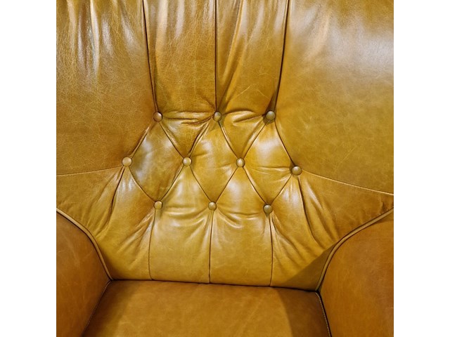 Fauteuil chesterfield, haeck, bruin - afbeelding 2 van  5