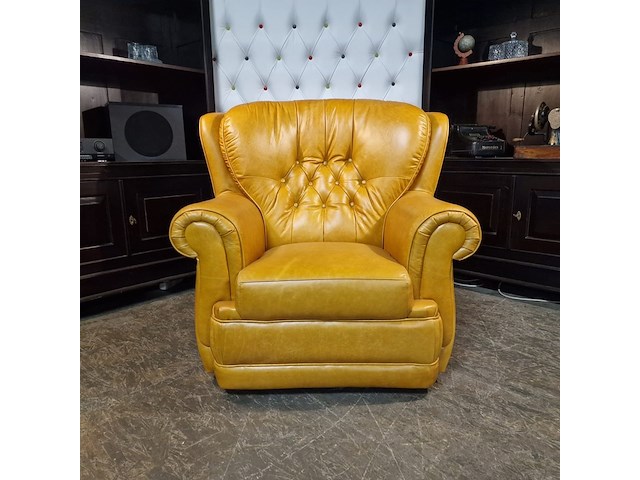Fauteuil chesterfield, haeck, bruin - afbeelding 5 van  5