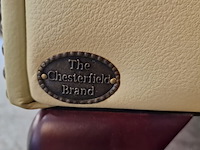 Fauteuil chesterfield, hampton, creme - afbeelding 3 van  5