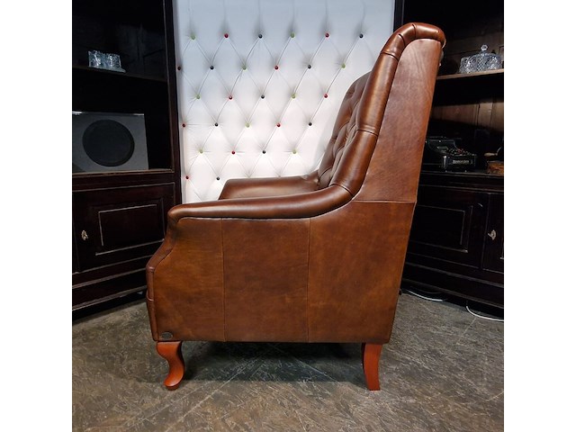 Fauteuil chesterfield, jane , cognac - afbeelding 2 van  6