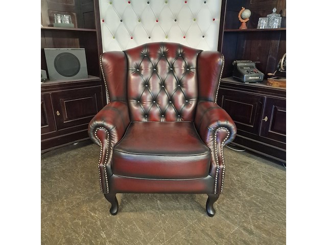 Fauteuil chesterfield, lord, rood - afbeelding 1 van  5