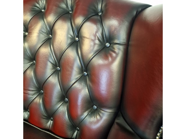 Fauteuil chesterfield, lord, rood - afbeelding 4 van  5