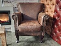 Fauteuil chesterfield, southfolk, bruin - afbeelding 1 van  6