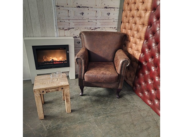 Fauteuil chesterfield, southfolk, bruin - afbeelding 2 van  6