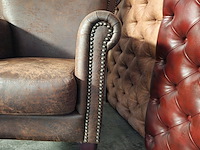 Fauteuil chesterfield, southfolk, bruin - afbeelding 5 van  6