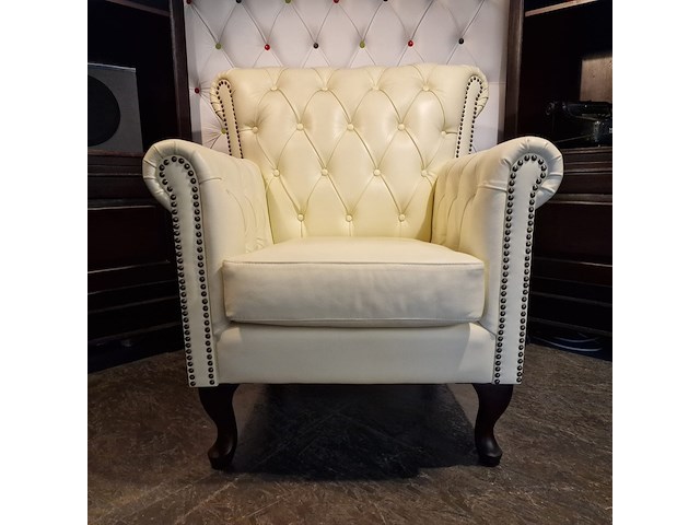 Fauteuil chesterfield, southfolk, creme - afbeelding 2 van  10