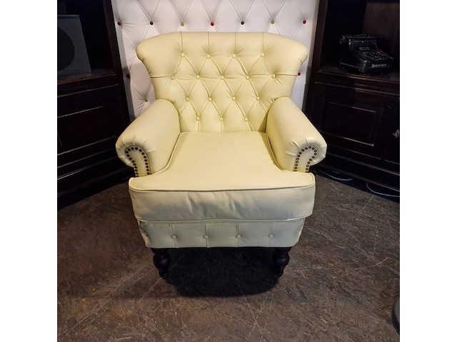 Fauteuil chesterfield, southfolk, creme - afbeelding 3 van  10