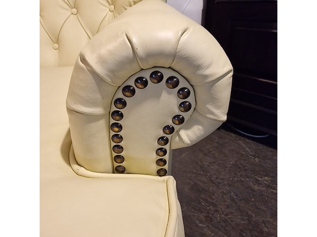 Fauteuil chesterfield, southfolk, creme - afbeelding 4 van  10