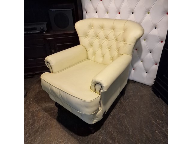 Fauteuil chesterfield, southfolk, creme - afbeelding 5 van  10