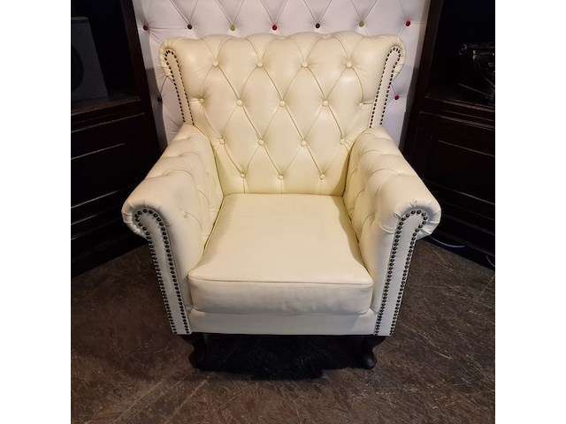 Fauteuil chesterfield, southfolk, creme - afbeelding 9 van  10