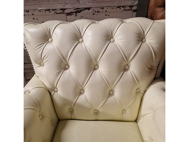 Fauteuil chesterfield, southfolk, vanille - afbeelding 3 van  5