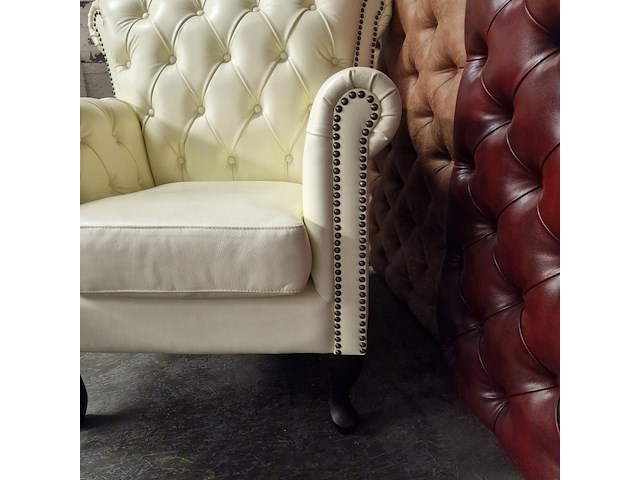 Fauteuil chesterfield, southfolk, vanille - afbeelding 4 van  5