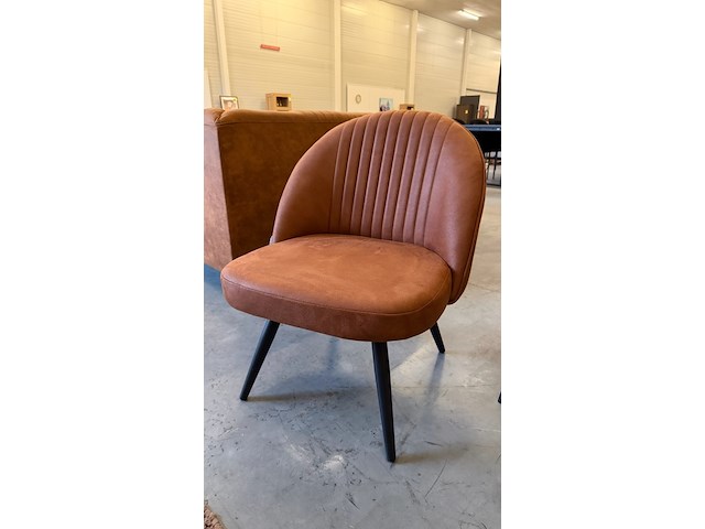 Fauteuil, cognac - afbeelding 1 van  2