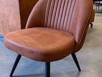 Fauteuil, cognac