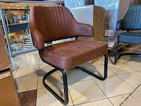 Fauteuil, cognac