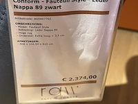 Fauteuil, conform, style, zwart, draaibaar en verstelbaar - afbeelding 2 van  7