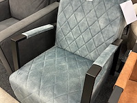 Fauteuil dinneke, velvet, blauw - afbeelding 1 van  1