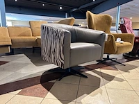 Fauteuil draai knudsen, olive groen / zebra