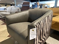 Fauteuil draai knudsen, olive groen / zebra - afbeelding 4 van  7