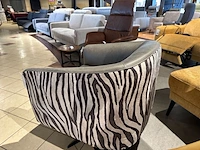 Fauteuil draai knudsen, olive groen / zebra - afbeelding 5 van  7