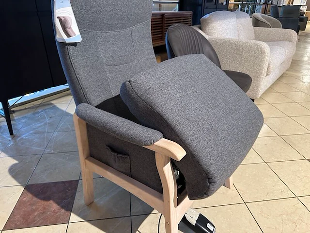 Fauteuil elektrisch verstelbaar knudsen, grijs - afbeelding 3 van  10