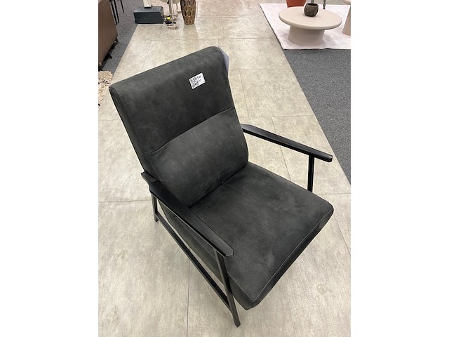 Fauteuil ellen, microvezel, antraciet - afbeelding 1 van  5