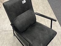 Fauteuil ellen, microvezel, antraciet - afbeelding 1 van  5