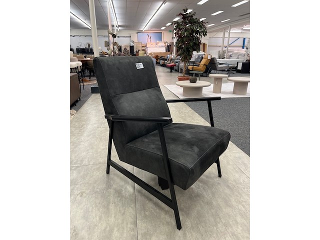 Fauteuil ellen, microvezel, antraciet - afbeelding 2 van  5