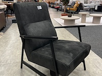 Fauteuil ellen, microvezel, antraciet - afbeelding 2 van  5