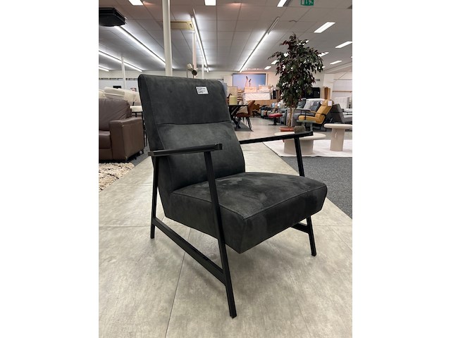 Fauteuil ellen, microvezel, antraciet - afbeelding 3 van  5
