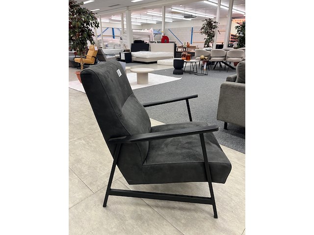 Fauteuil ellen, microvezel, antraciet - afbeelding 4 van  5