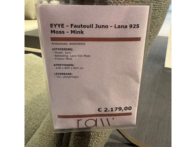 Fauteuil, eyye, juno, groen - afbeelding 2 van  5