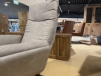 Fauteuil, grijs microvezelstof, zwarte poten - afbeelding 5 van  5