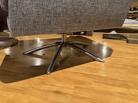 Fauteuil, grijs stof, rvs poot - afbeelding 4 van  4