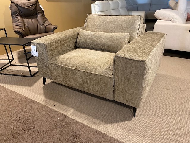 Fauteuil, grijsgroen - afbeelding 1 van  4