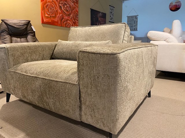 Fauteuil, grijsgroen - afbeelding 3 van  4