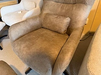 Fauteuil + hocker grijs - afbeelding 2 van  6